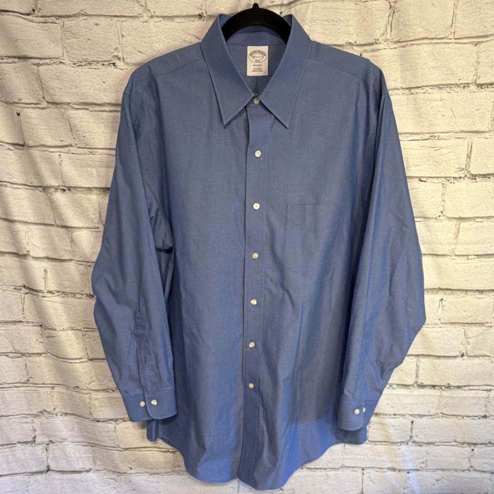 Brooks‎ Brothers Regent Men's Long Sleeve Shirt 16.5-2/3  non-iron